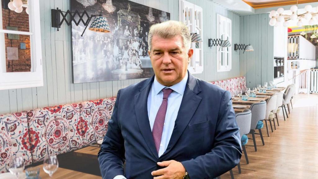 Joan Laporta, en un montaje con el Café Europa de fondo.png