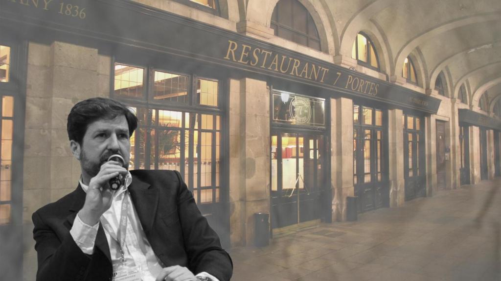 Iván Salvadó y de fondo el 7 Portes