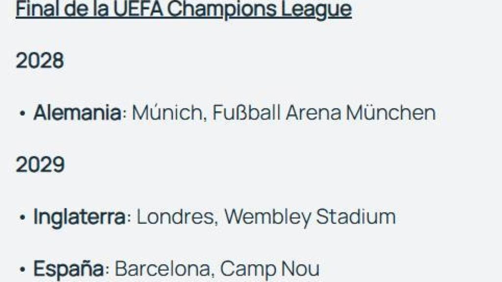 El Camp Nou declara su interés para organizar la Champions League en 2029