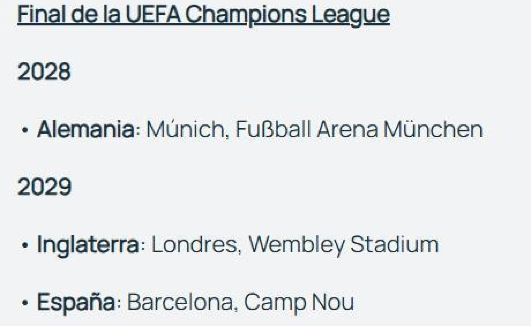 El Camp Nou declara el seu interès per organitzar la Champions League el 2029