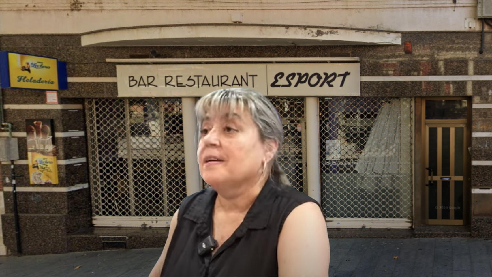 Silvia, dueña de un bar en Cataluña