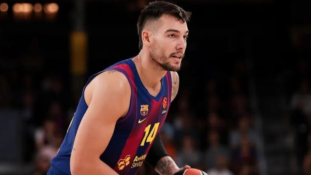 Willy Hernangómez al Partizan-Barça de bàsquet d'Eurolliga