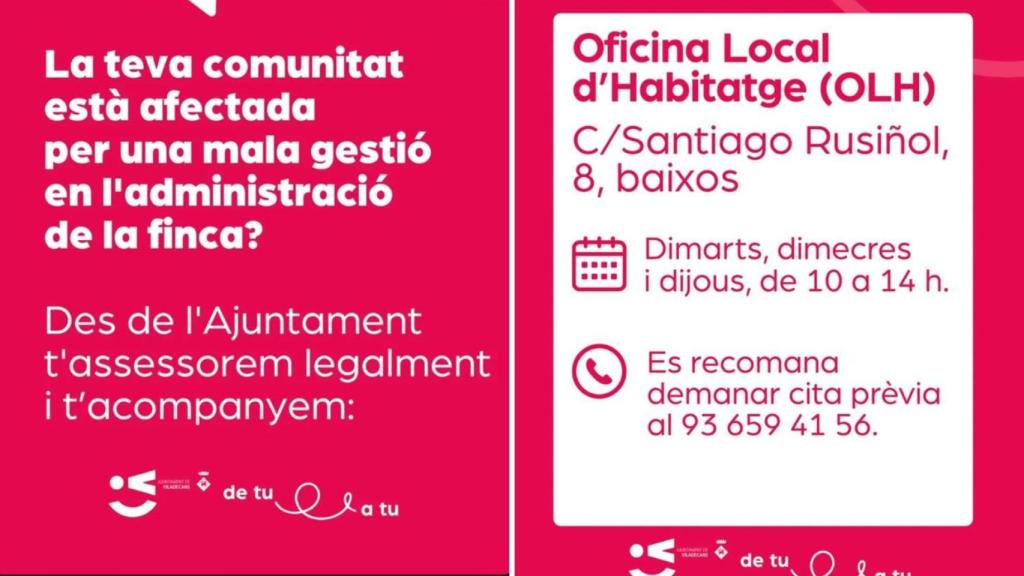 Imagen de dos de las 'stories' que ha publicado el Ayuntamiento de Viladecans en su perfil de Instagram