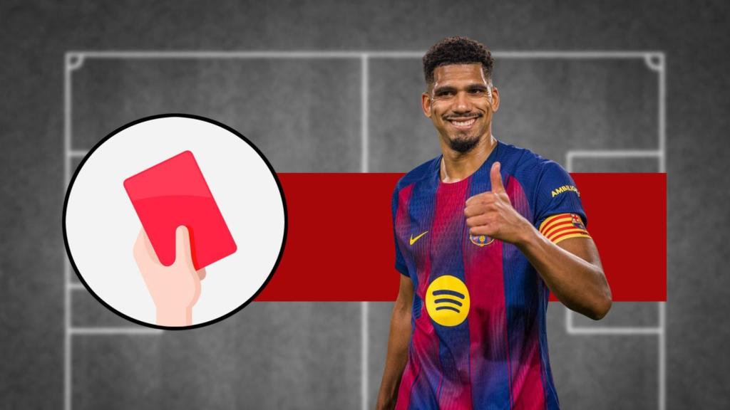 Tarjeta roja en el Barça-Elche para Ronald Araujo