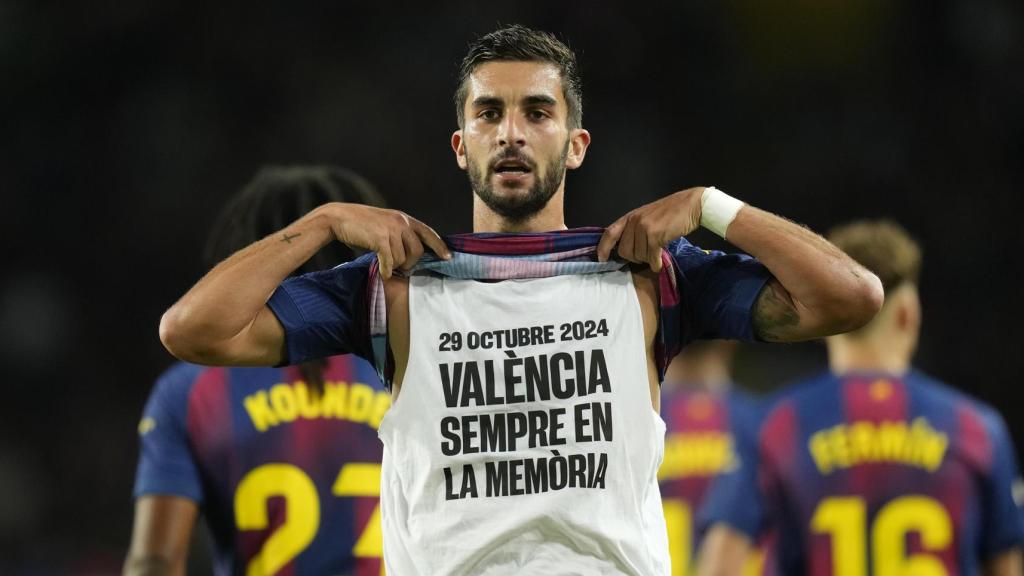 La dedicatoria de Ferran Torres a las víctimas de la DANA tras marcar en el Barça-Elche