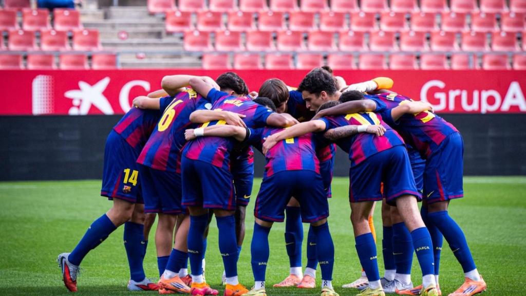 El Barça B se concentra antes de jugar contra el Girona B