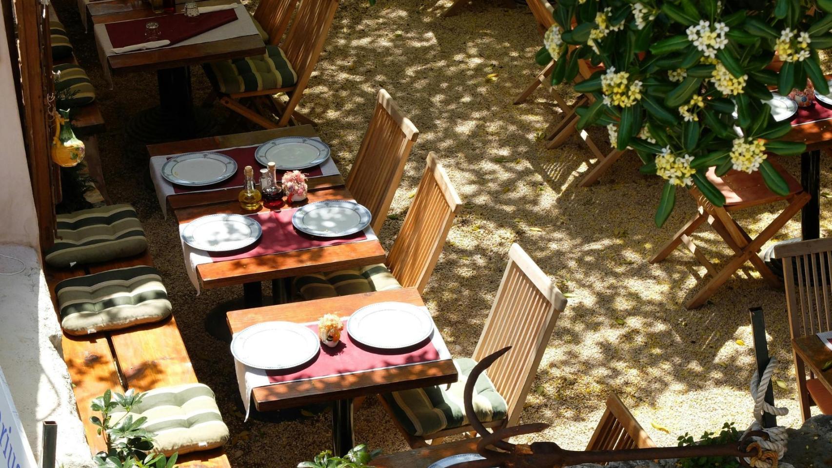 Restaurante entre viñedos