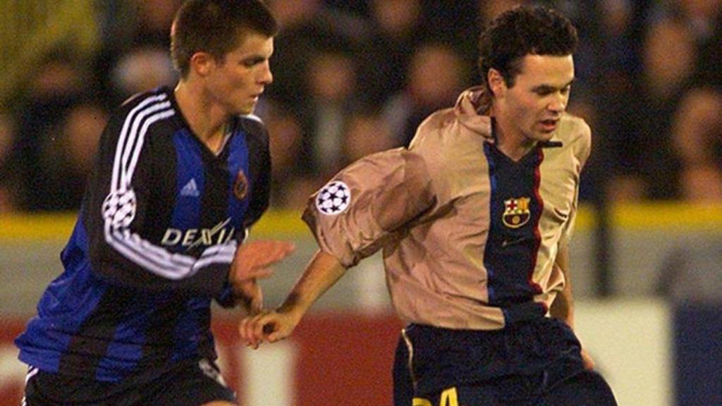 Debut d'Iniesta a Bruges