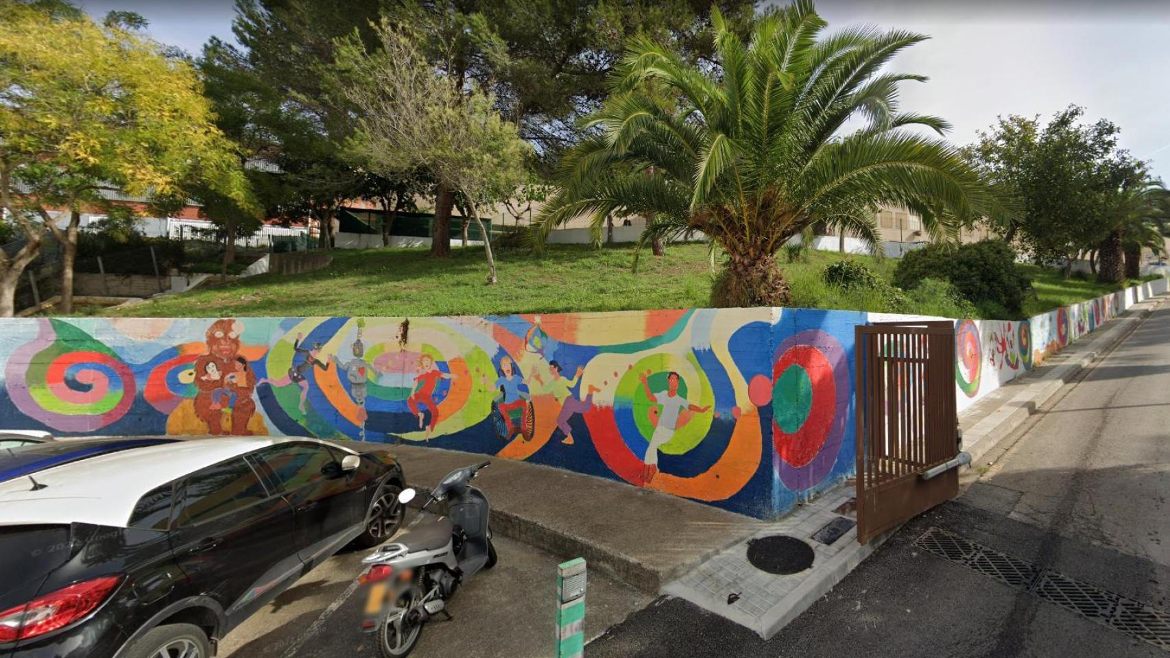 Entrada de la escuela Ventijol de Blanes