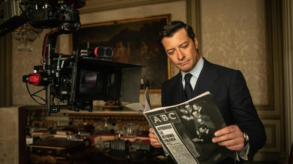 Álvaro Morte en el rodatge de 'Anatomía de un instante'