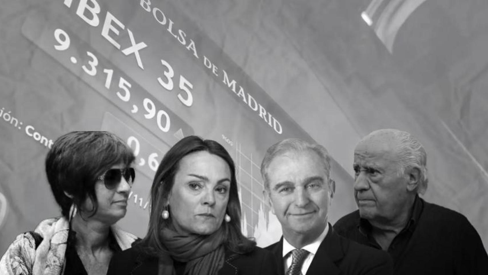 Sandra Ortega, Sol Daurella, Alberto Palatchi y Amancio Ortega