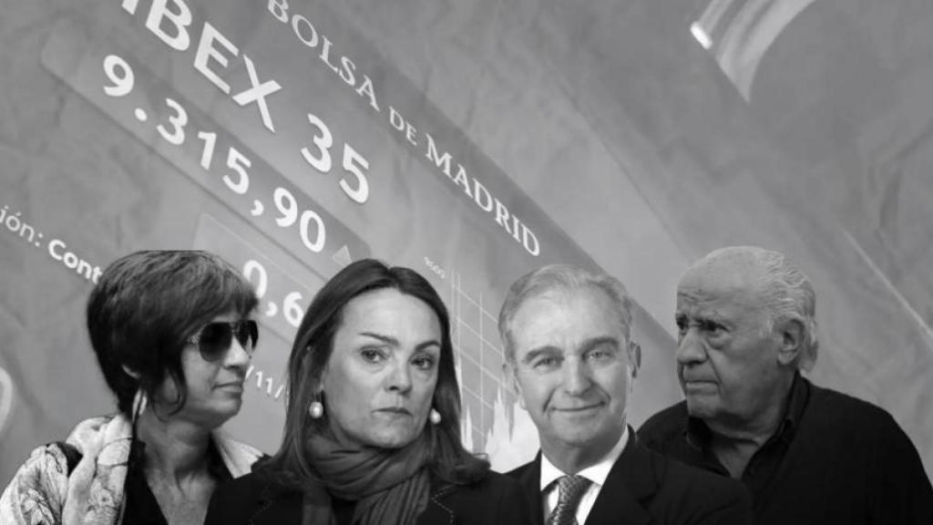 Sandra Ortega, Sol Daurella, Alberto Palatchi y Amancio Ortega