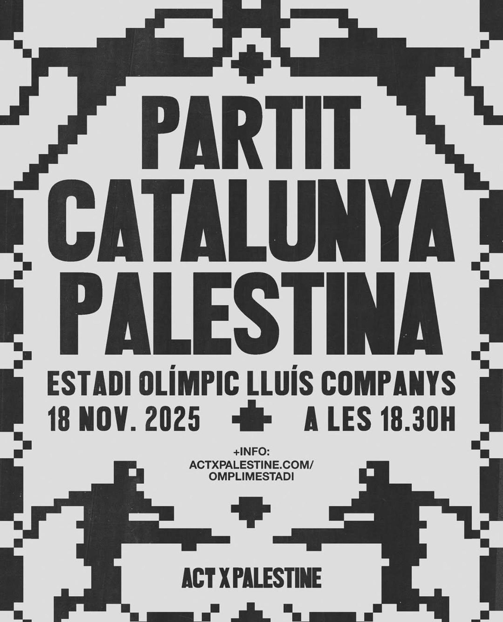El Catalunya-Palestina se jugará en Montjuïc