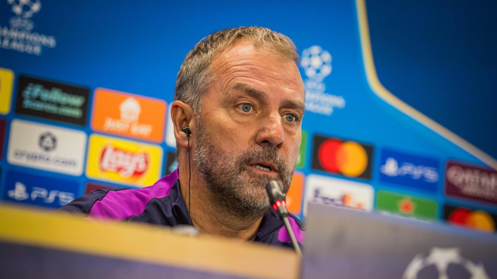 Hansi Flick, en la rueda de prensa previa al Brujas-Barça de la Champions League