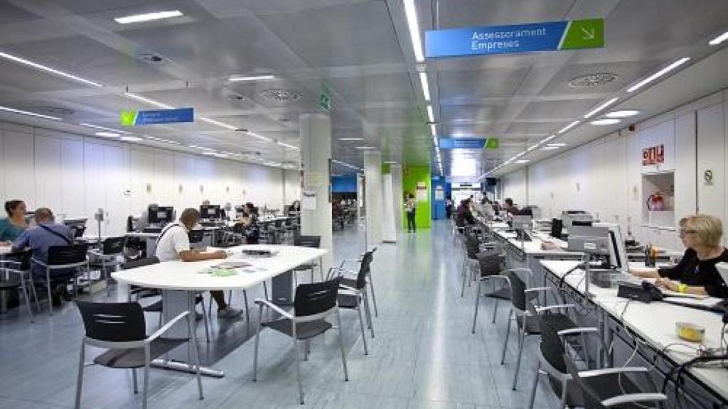 Una oficina del SOC, el Servicio de Ocupación de Cataluña