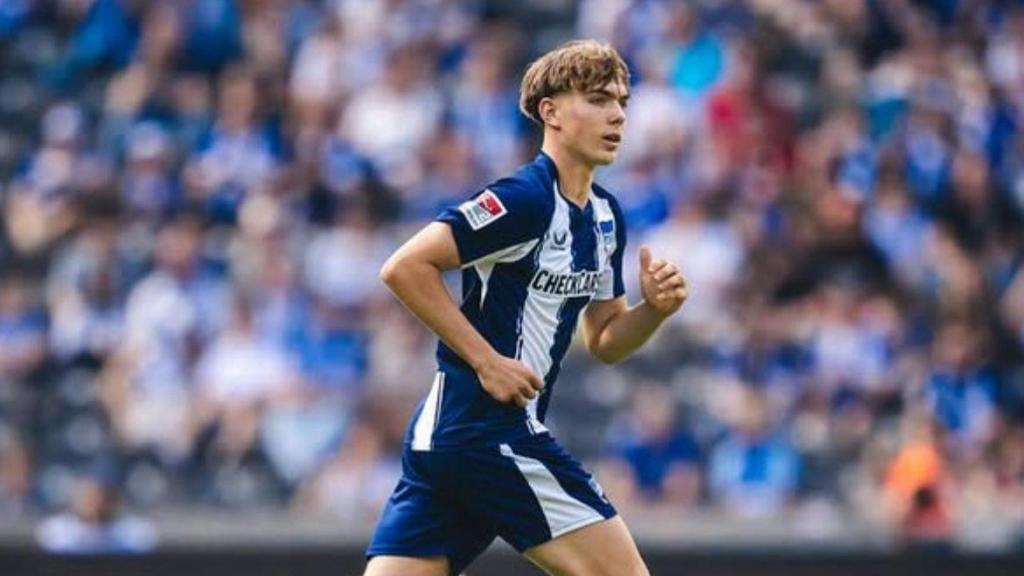 Kennet Eichhorn con el Hertha Berlín