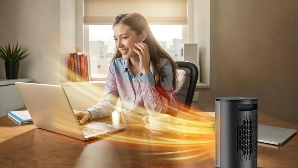 Párale los pies el frío con el calefactor de bajo consumo PALINTH por menos de 45€ en Amazon