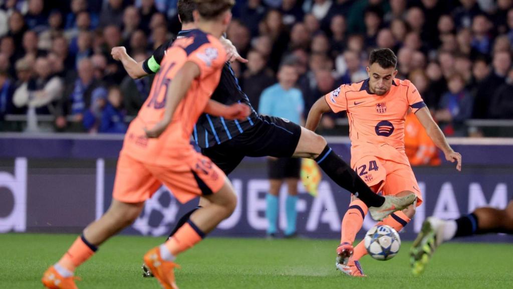 Fermín López i Éric García al Bruges-Barça de la Champions League