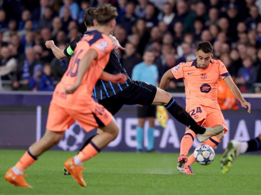Fermín López i Éric García al Bruges-Barça de la Champions League