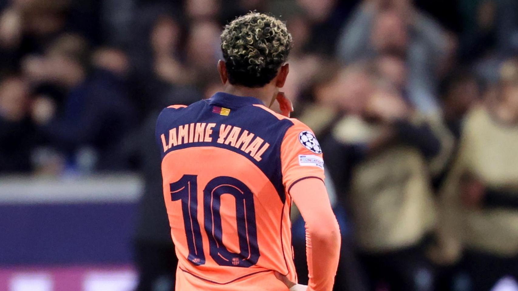 Lamine Yamal, tras un gol encajado en el Brujas-Barça de la Champions League