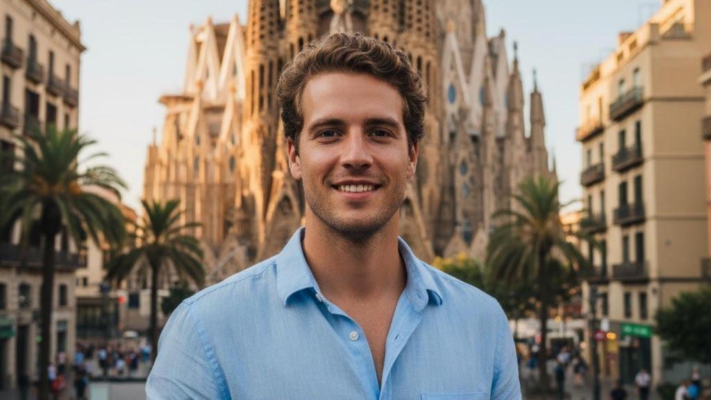 Un joven en Barcelona / Gemini IA