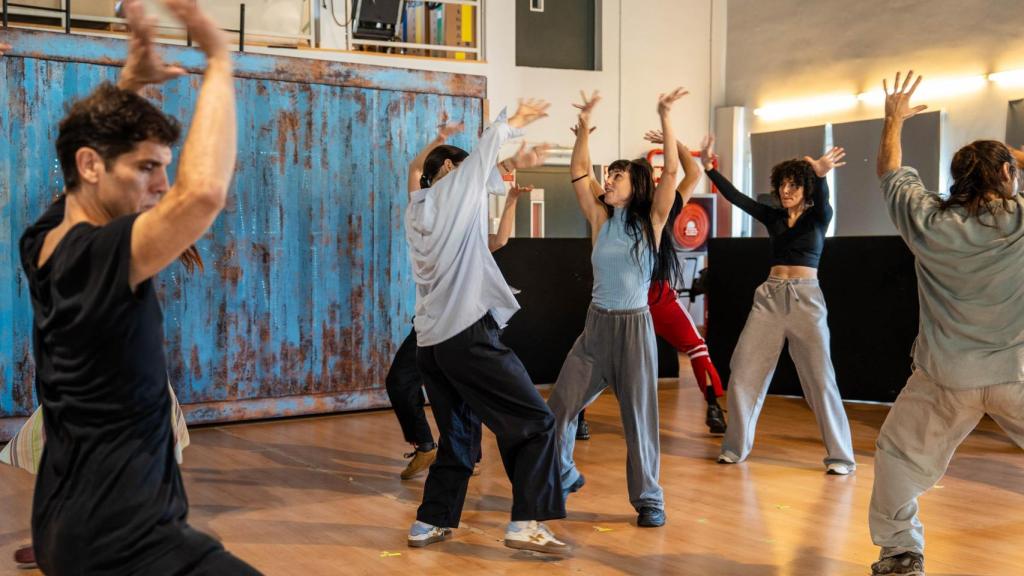 Ensayo de la obra teatral 'Germans de sang'