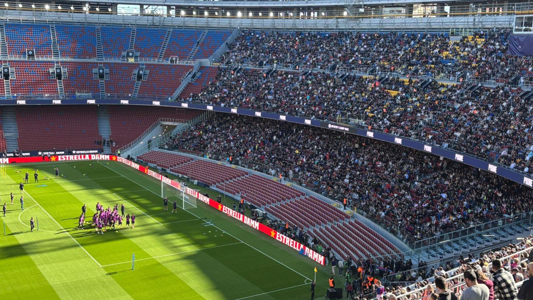 El Spotify Camp Nou en el entrenamiento a puertas abiertas de inicios de noviembre