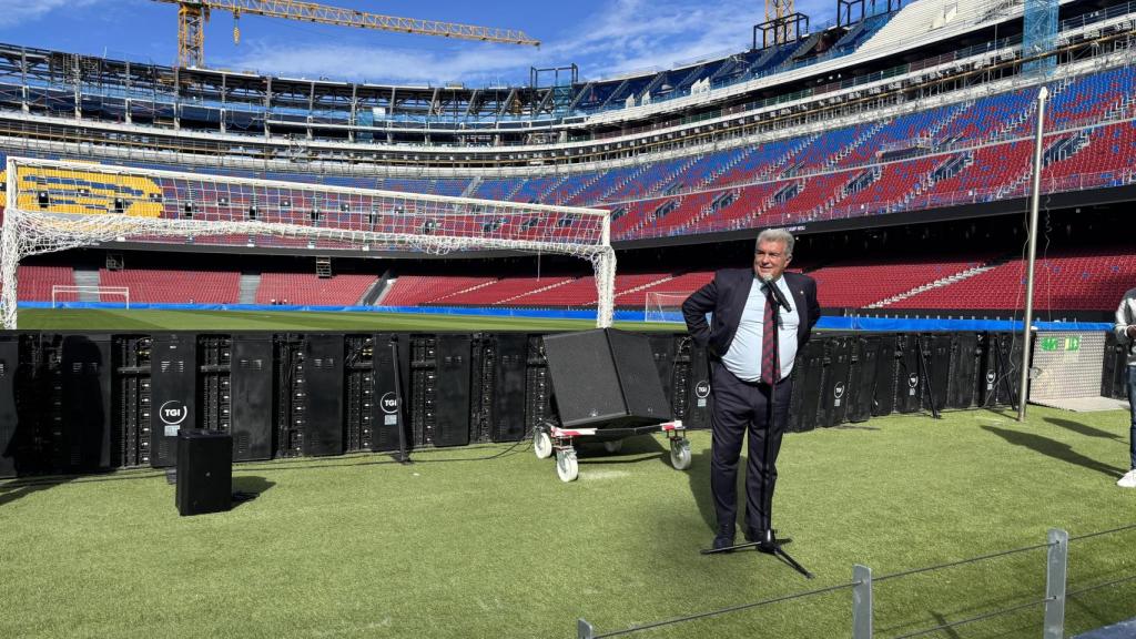 Joan Laporta en el Spotify Camp Nou