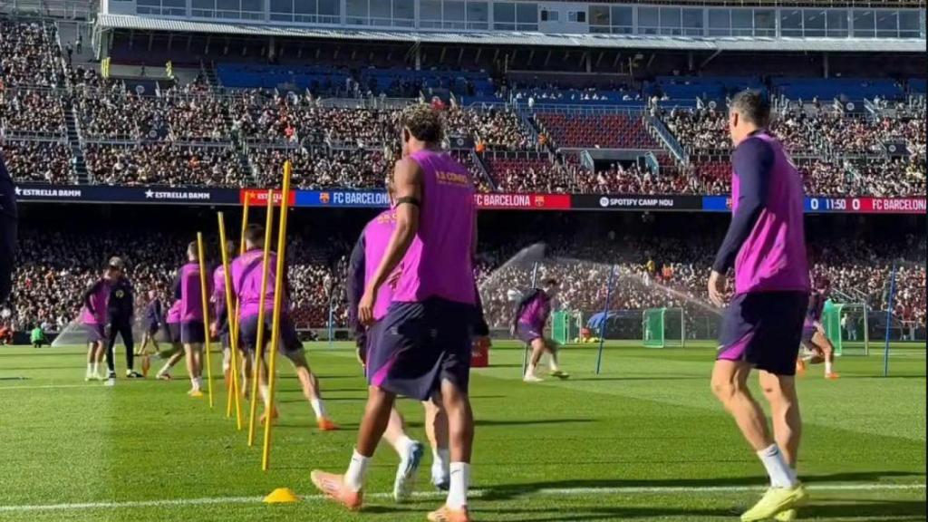Lamine Yamal en el Camp Nou a inicios de noviembre