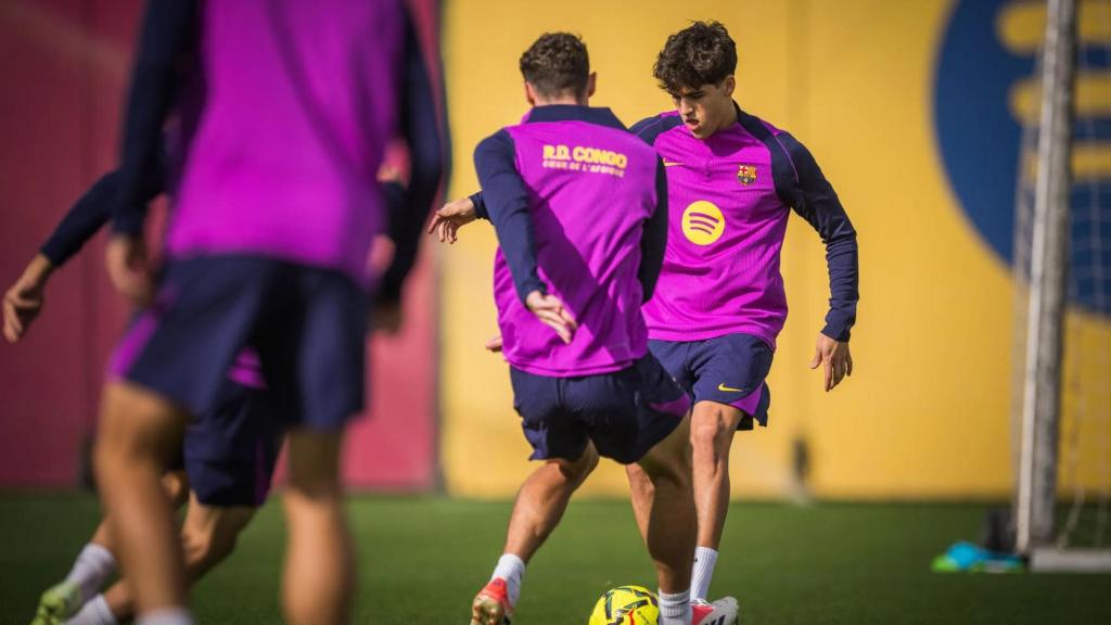 El Barça se entrena tras perder contra el Brujas