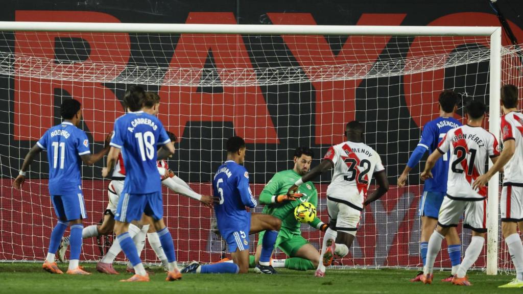 Els jugadors del Reial Madrid contra el Rayo Vallecano