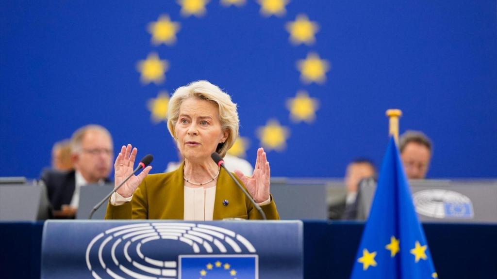 La presidenta de la Comisión Europea, Ursula von der Leyen