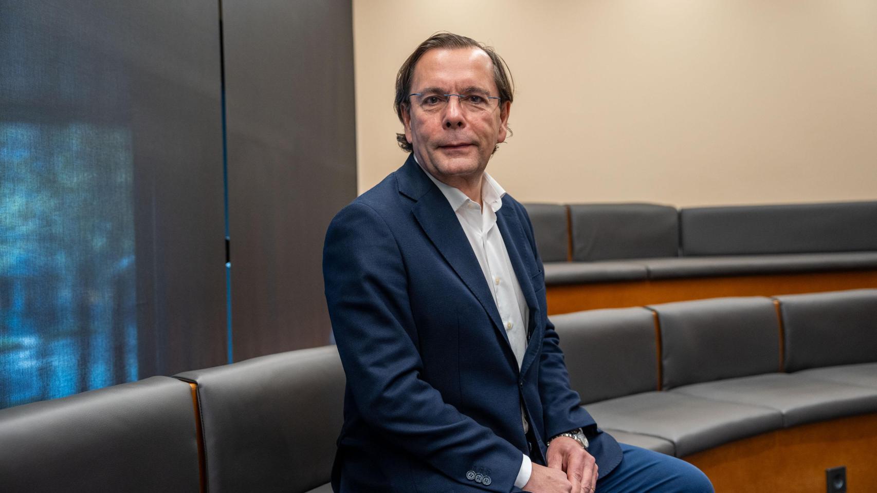 Federico J. González Tejera durante una entrevista con 'Crónica Global' en la Cambra de Comerç de Barcelona
