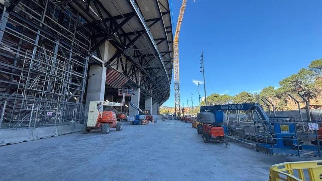 Las obras que faltar por hacer en el lateral del Camp Nou para obtener la licencia 1B