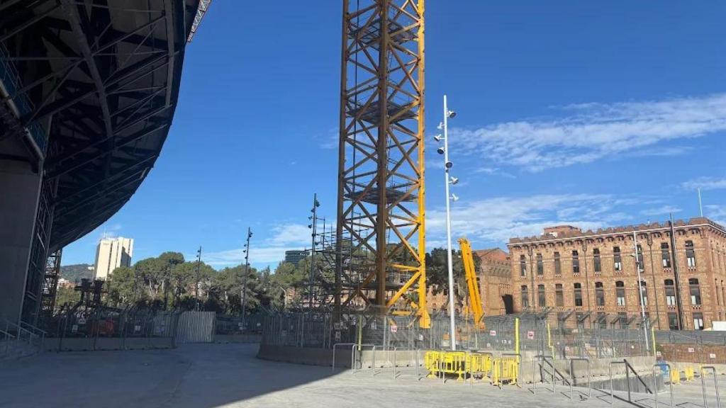 Las obras que faltar por hacer en el lateral del Camp Nou para obtener la licencia 1B