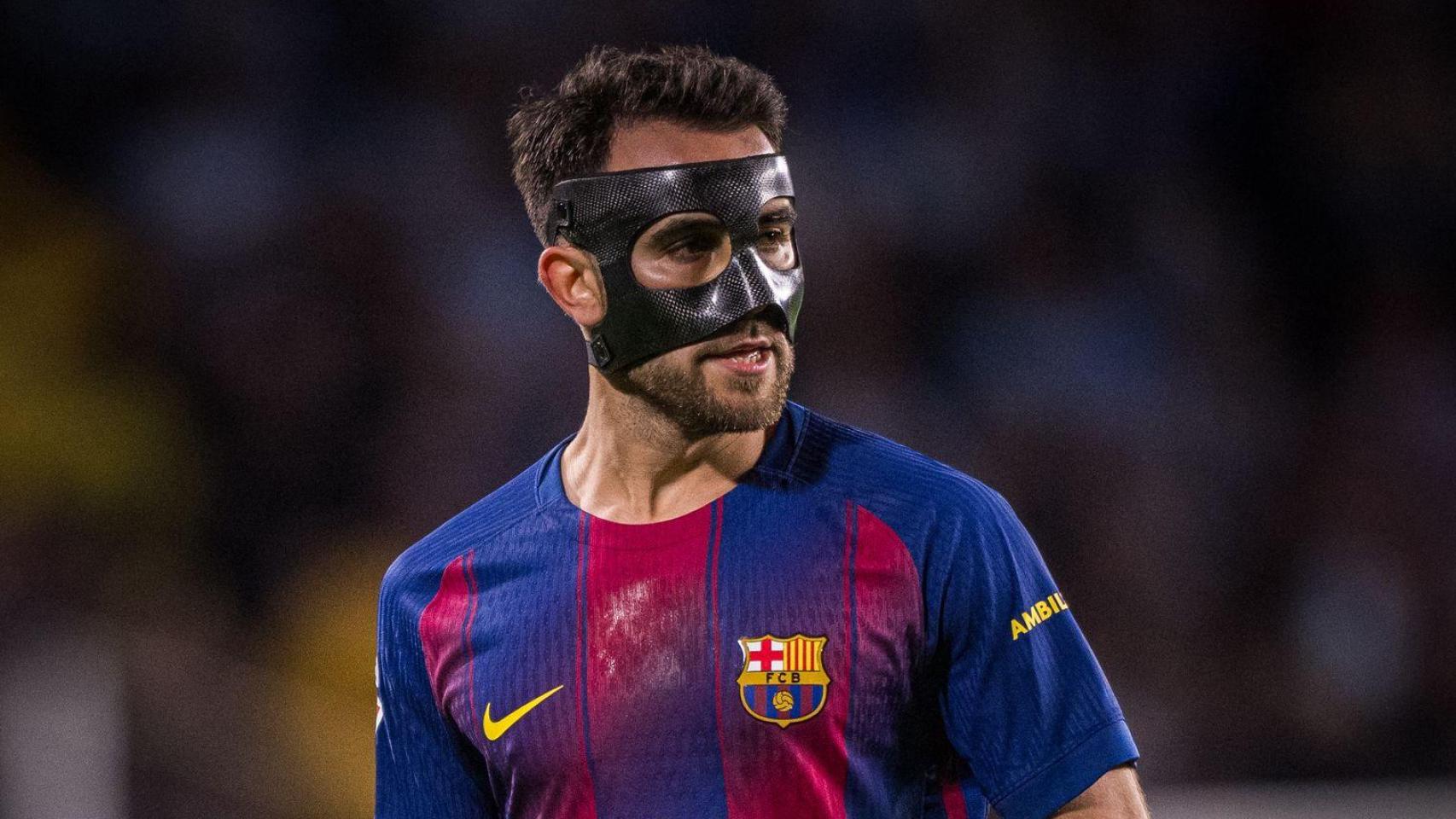 Éric García en el Brujas-Barça de la Champions League