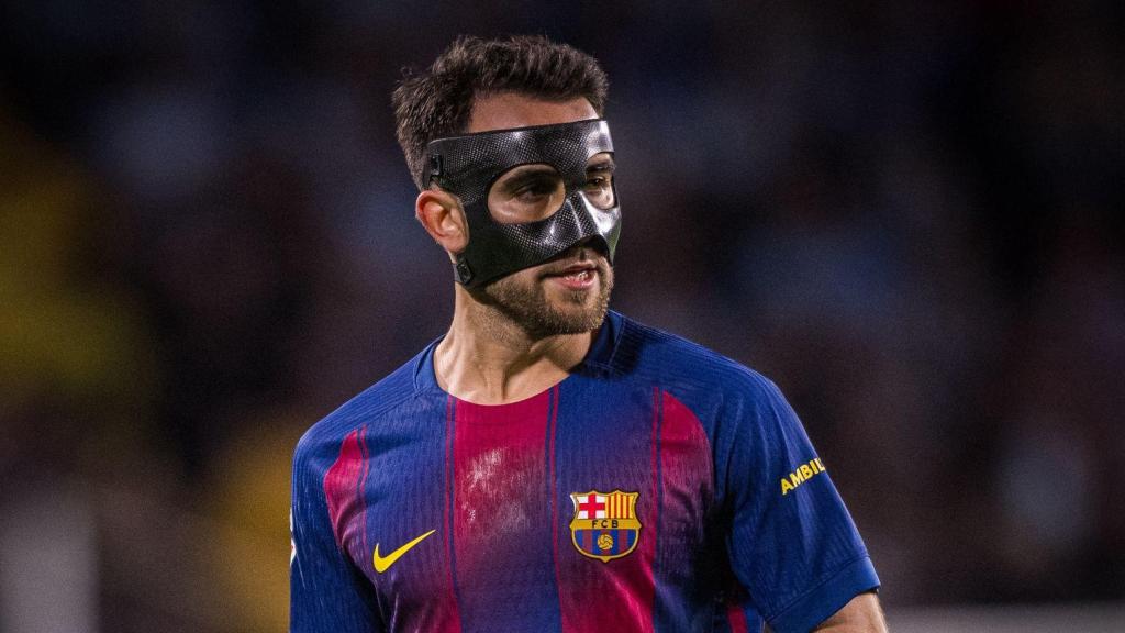 Éric García en el Brujas-Barça de la Champions League