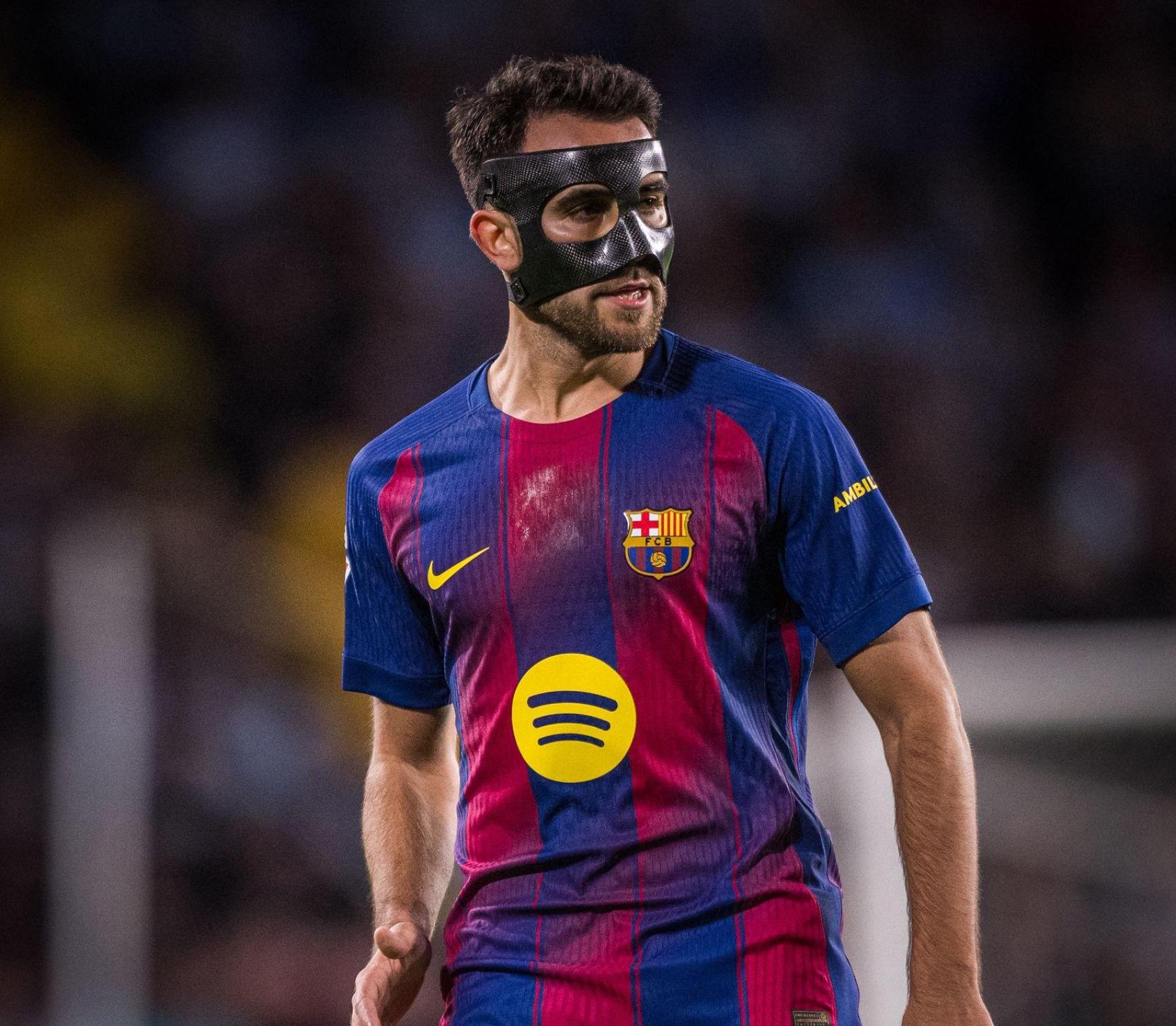 Éric García en el Brujas-Barça de la Champions League