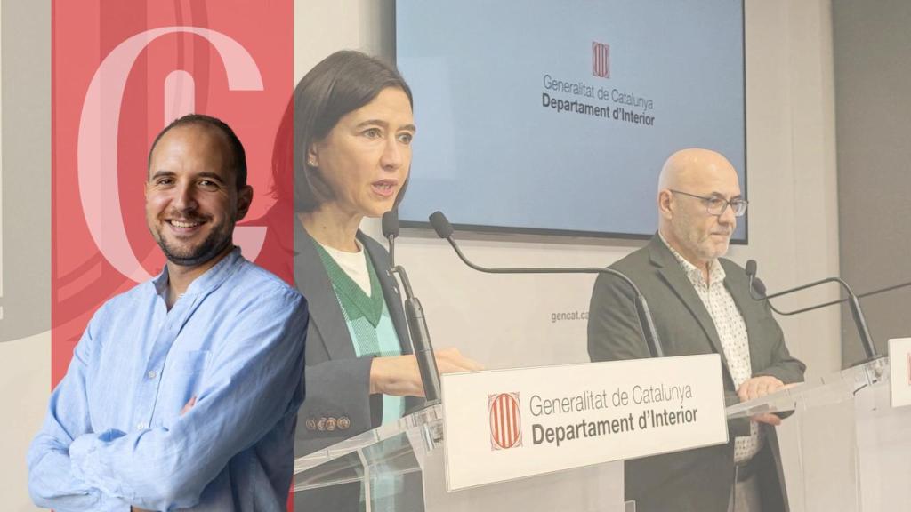 La 'consellera' de Interior, Núria Parlon, y el director del Servei Català de Trànsit, Ramon Lamiel