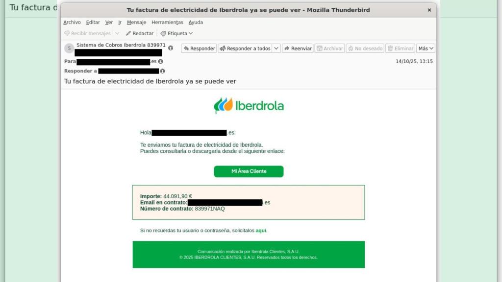 Estafa Iberdrola