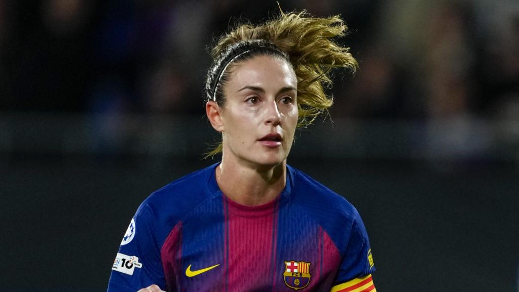 Alexia Putellas celebra un gol en el Barça Femenino-OH Leuven de la Champions League