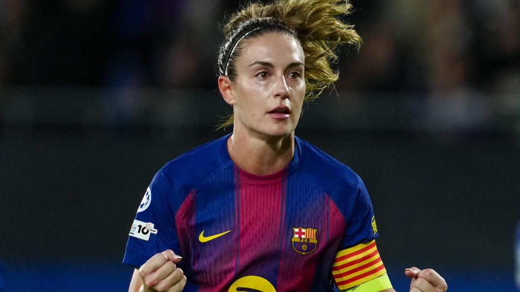 Alexia Putellas celebra un gol en el Barça Femenino-OH Leuven de la Champions League