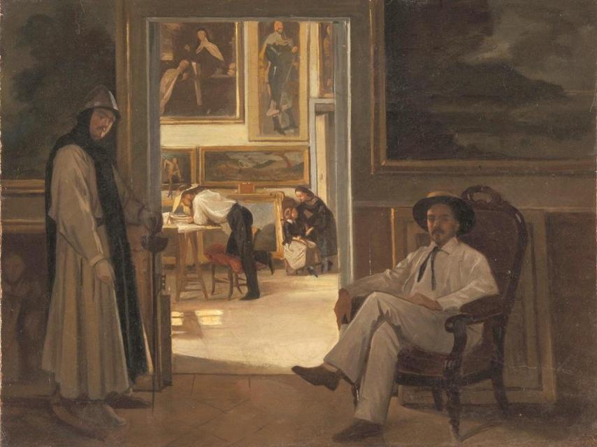 ‘Estudio de los Madrazo en la calle Alcalá’ (c. 1856-1858), de Raimundo de Madrazo.