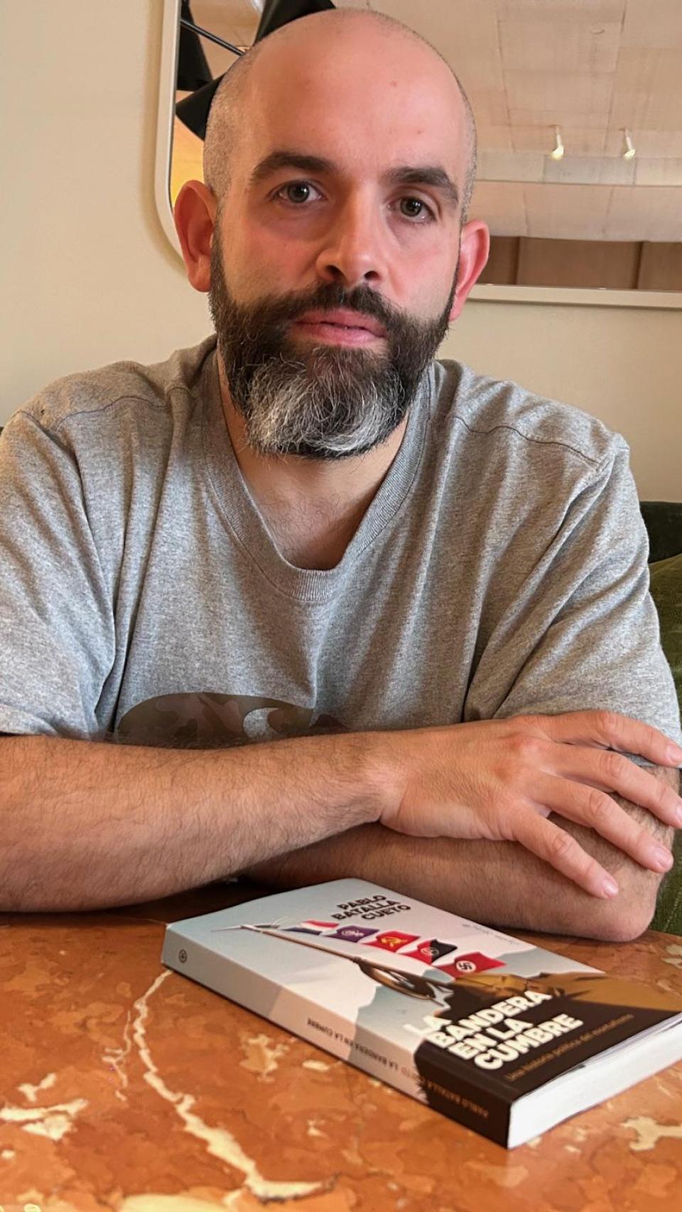 Pablo Batalla, en l'entrevista amb Letra Global, a l'Hotel Regina