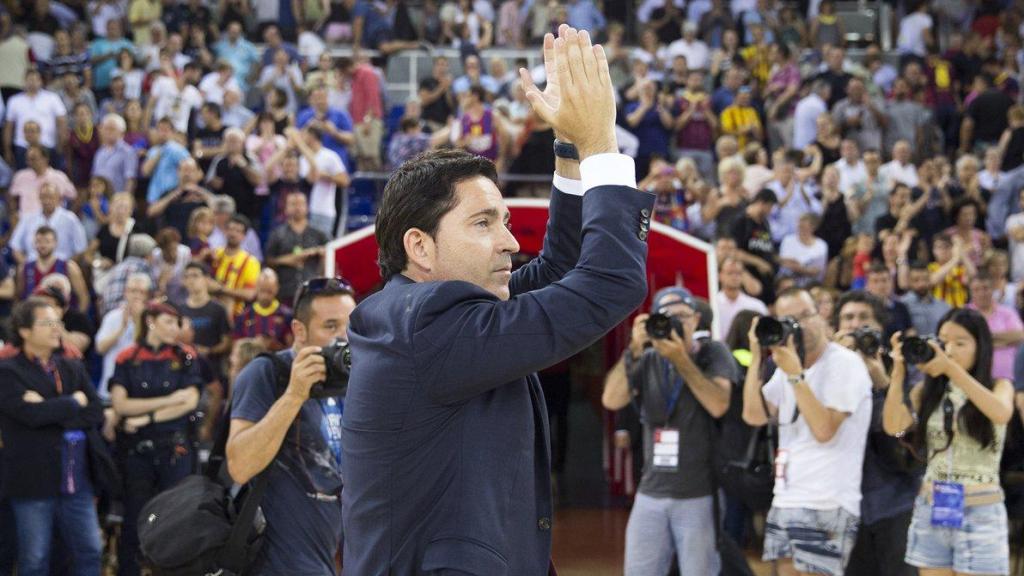 Xavi Pascual, durant la seva primera etapa com a entrenador al Barça de bàsquet