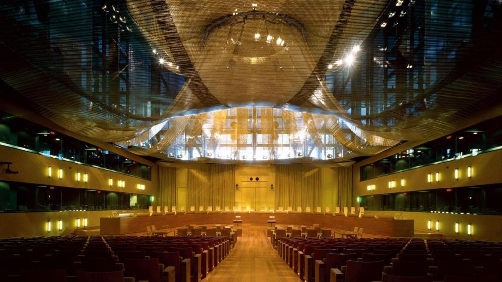 La Gran Sala de vistas del Tribunal de Justicia de la UE (TJUE), con sede en Luxemburgo
