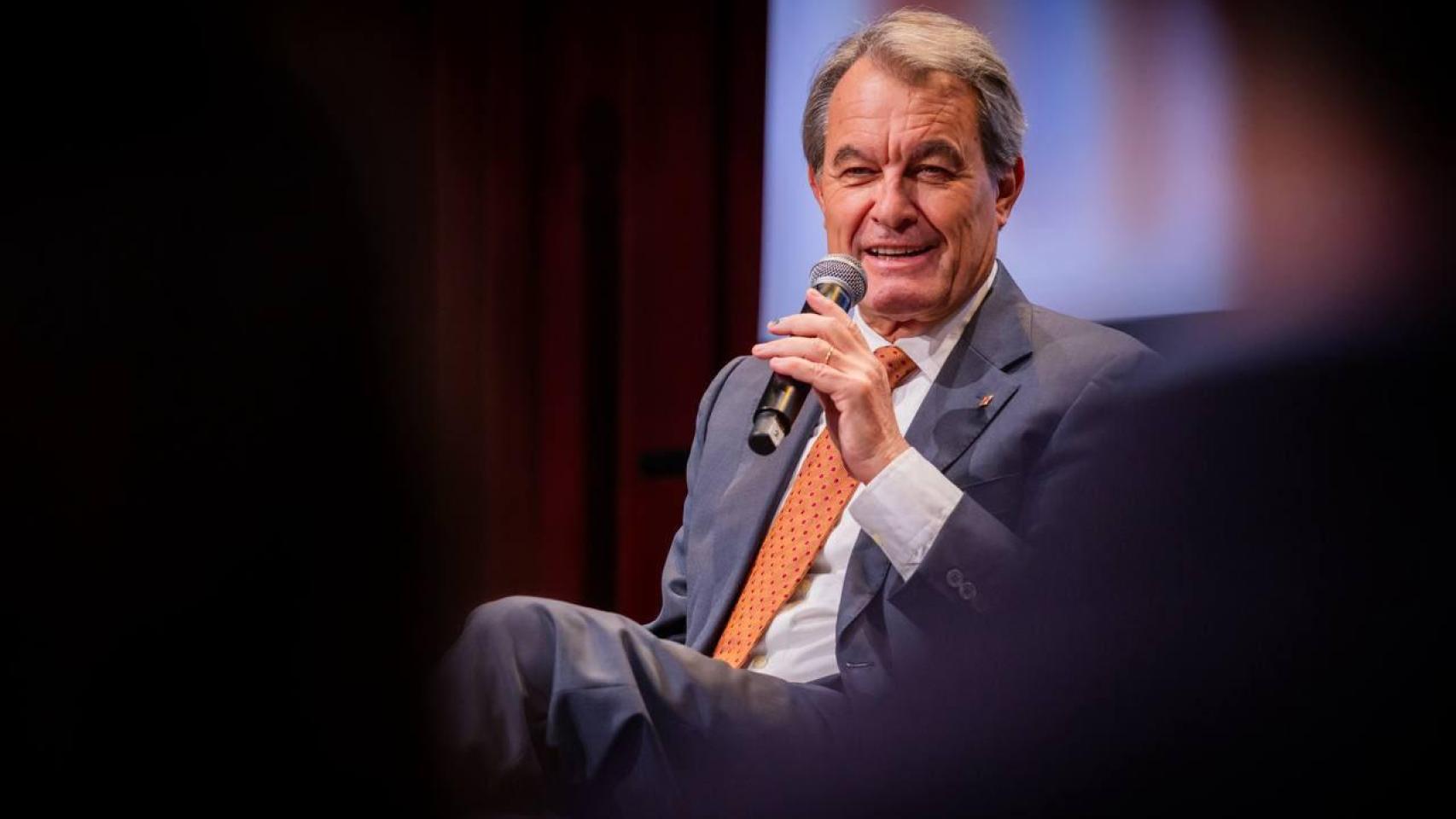 Artur Mas, expresidente de la Generalitat, en un coloquio organizado por la Joventut Nacionalista de Catalunya