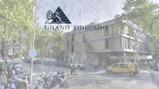 Antigua sede de Grand Tibidabo con el logo de la sociedad