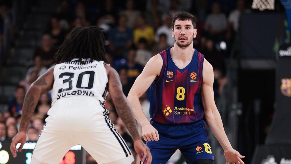 Darío Brizuela en el Barça de basket-Virtus Bolonia de la Euroliga