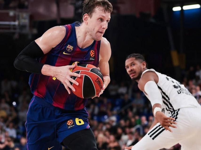 Jan Vesely en el Barça de basket-Virtus Bolonia de la Euroliga